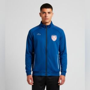 Illinois Score Youth Soccer Blue Polyester Athletic Jacket Size Adult Small